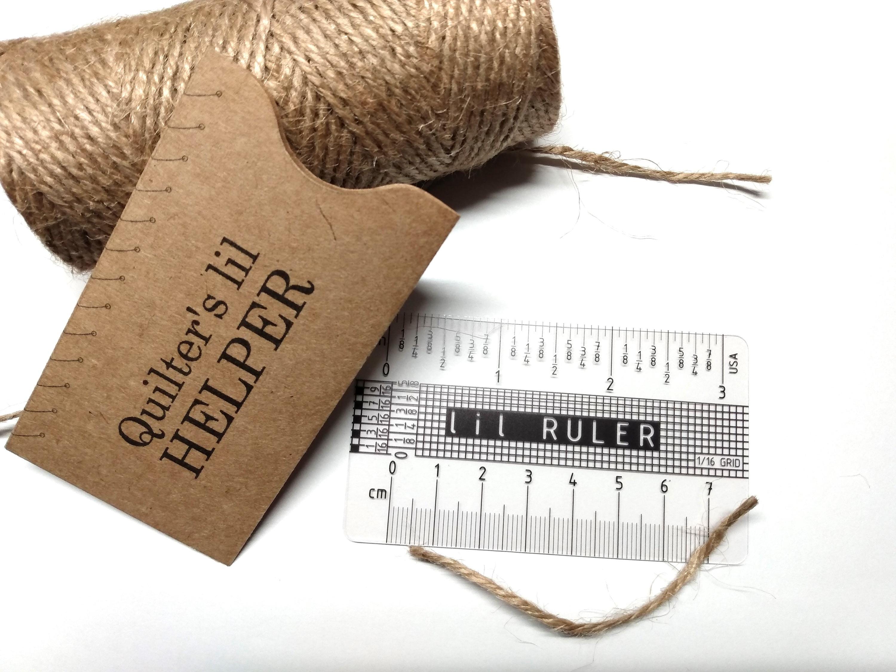 Quilter's Lil Ruler: 3 Inch Handheld Clear Little Ruler - Etsy