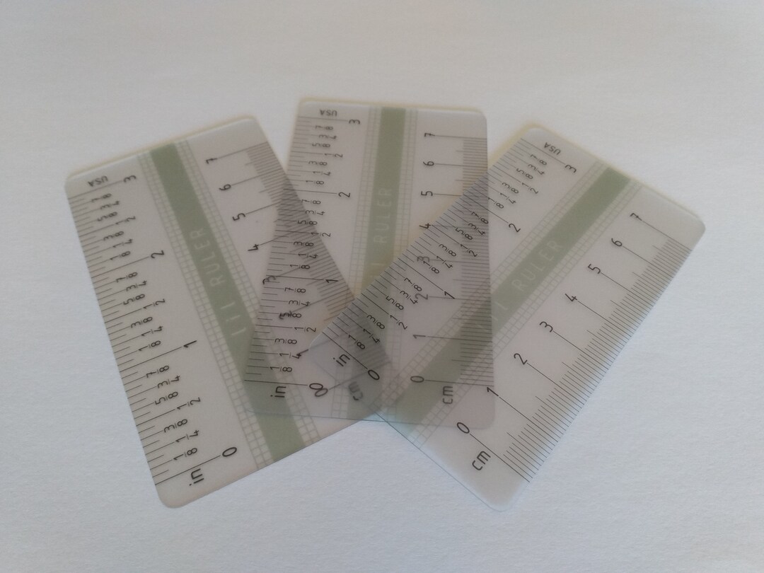 Mini Pocket Ruler Lil Ruler The mini Wallet & Pocket Ruler to stay accurate on - Etsy ...