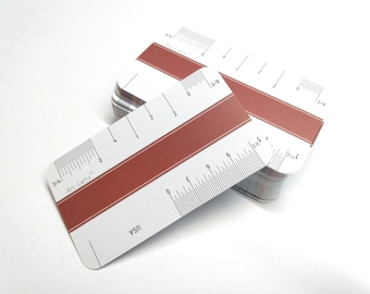 Architect & Design Build Plastic Business Card Scales: Custom Mini Functional Ruler, Quantity of 250
