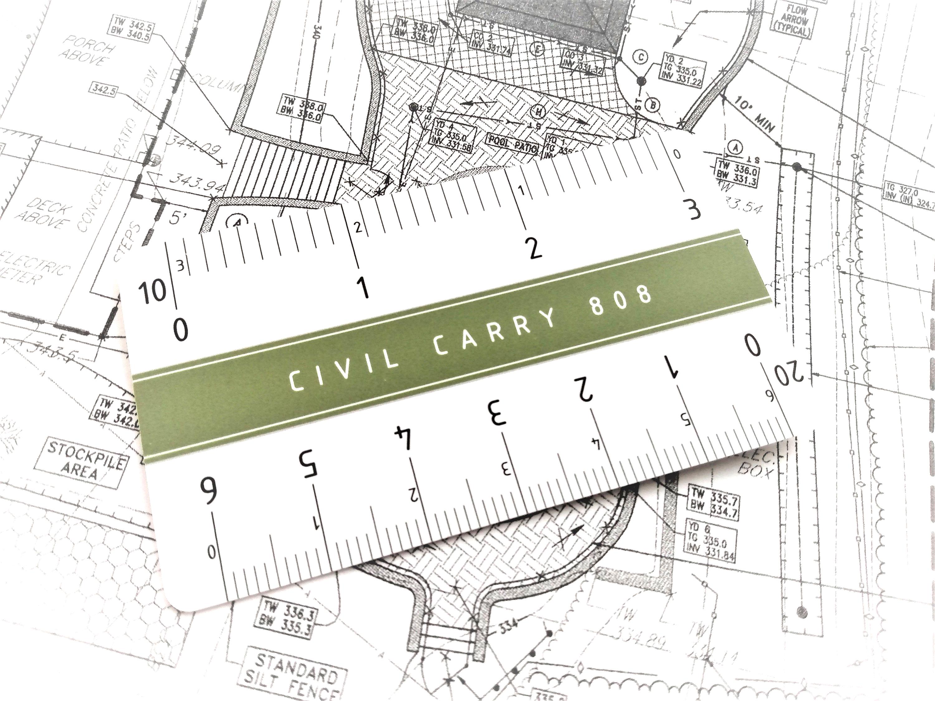 Engineer Scale Business Cards: Personalized Mini Ruler Plastic Scales ...