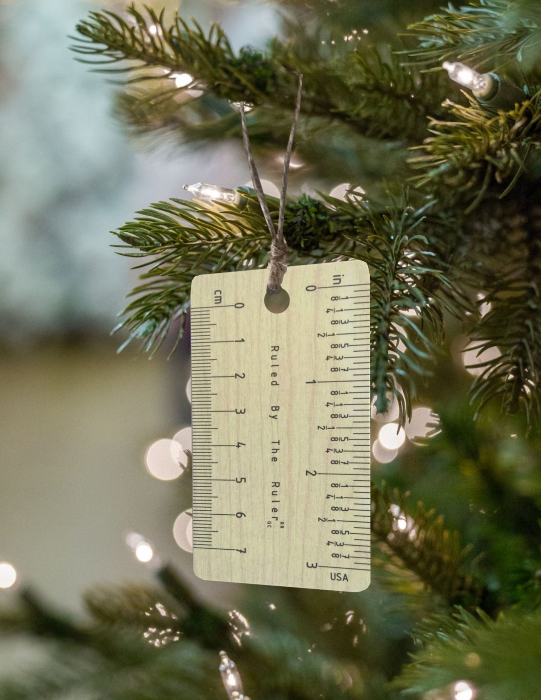 Ruled By The Ruler Christmas Tree Ornament The Hanging Mini Ruler ...