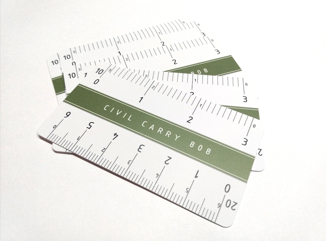 Mini Ruler Container Mini Engineering Scale: Wallet Size Engineer Ruler *pack of 10* - Etsy