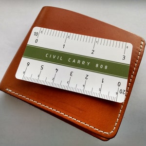 Báscula para ingeniería civil: la báscula para ingeniería de 3" para llevar en la mano. Mini regla para ingeniería del tamaño de una billetera. Un regalo para el ingeniero civil en su vida.
