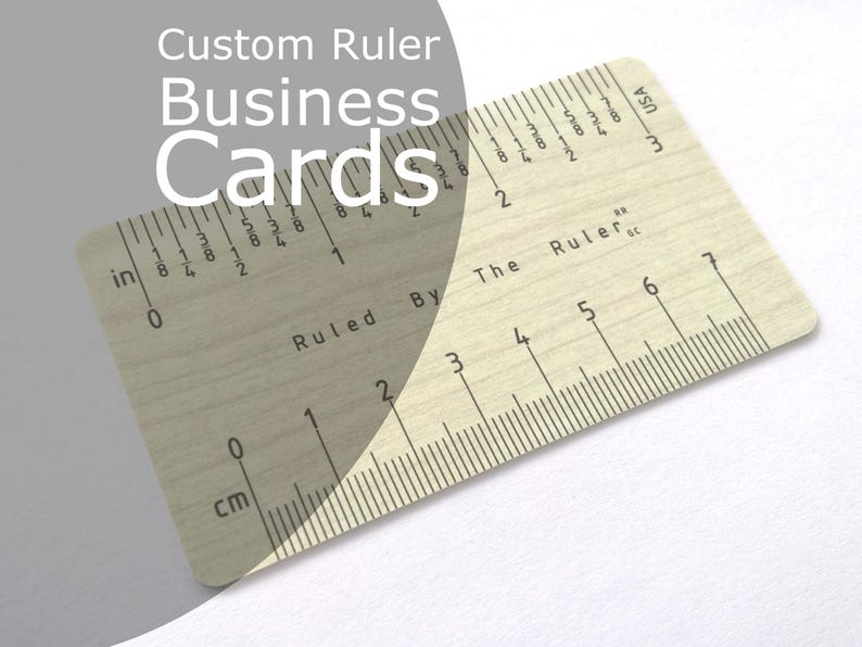 Ruler Business Cards: Personalized Mini Wallet Rulers With Your Company ...