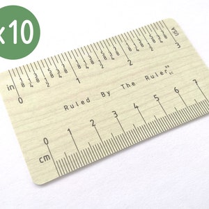 Small Mini Wallet/ Pocket Ruler PACK OF 10 -  UK
