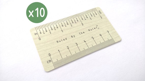 Small Mini Wallet/ Pocket Ruler PACK OF 10 -  UK