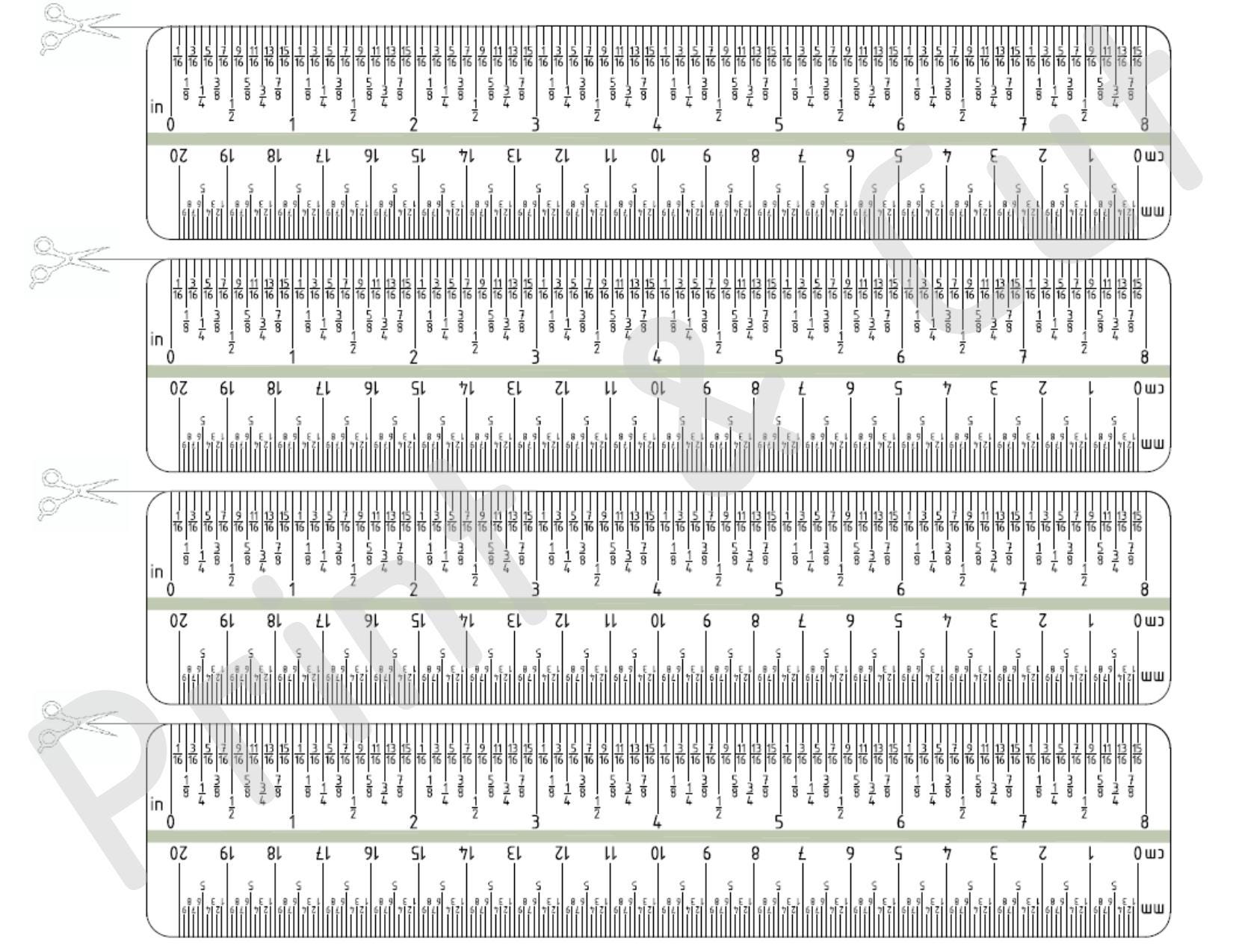 Jewelry Ruler - Printable 8" Print + Cut Rulers for Jewelry Measurements + so Much More ...