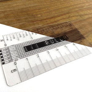 3" Pocket Ruler: Clear Plastic Wallet Ruler - Inches & Centimeters
