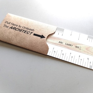 Unleash the ARCHITECT - Perfect Gift for the Architect in you life! Architect Scale, Arc Carry is included in the card sleeve