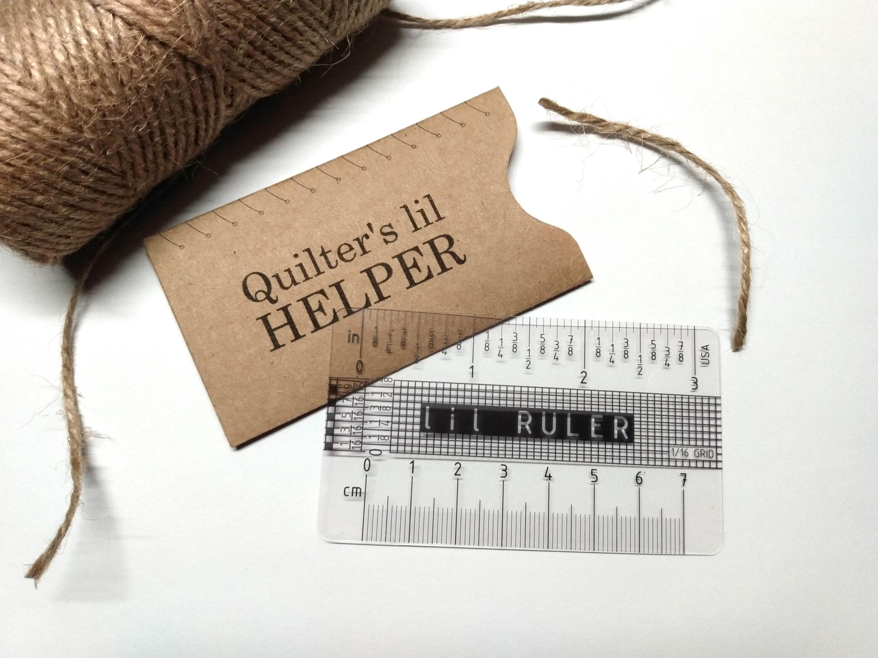 Quilter's Lil Ruler: 3 Inch Handheld Clear Little Ruler - Etsy