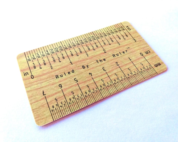 Three Inch Credit Card Sized Wallet Ruler