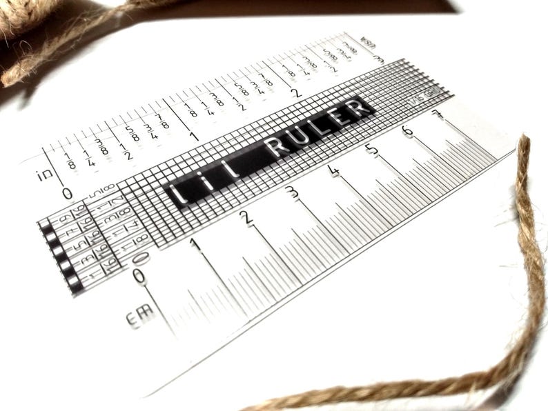 Quilter's Lil Ruler: 3 Inch Handheld Clear Little Ruler - Etsy
