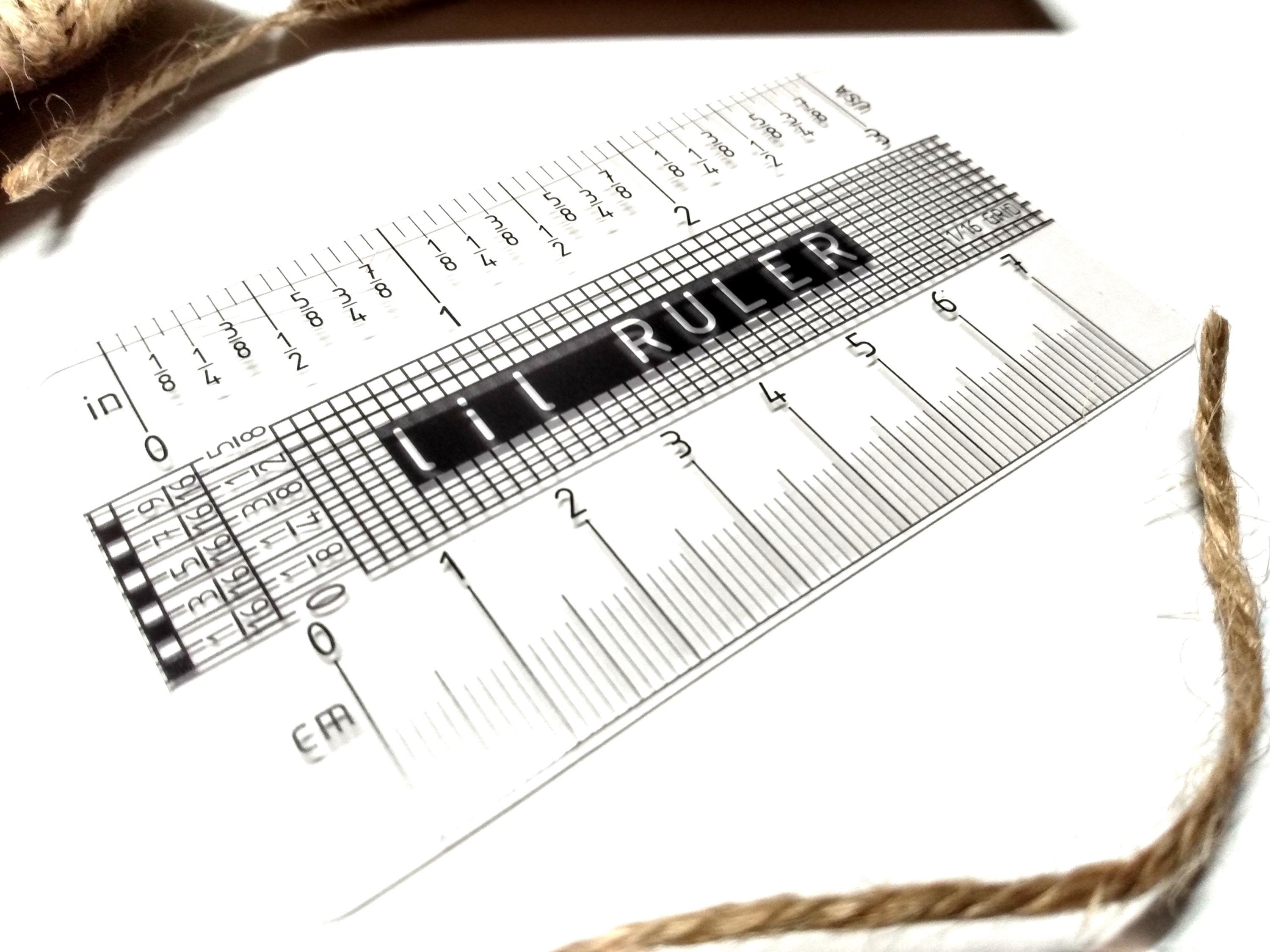 Quilter's Lil Ruler: 3 Inch Handheld Clear Little Ruler - Etsy