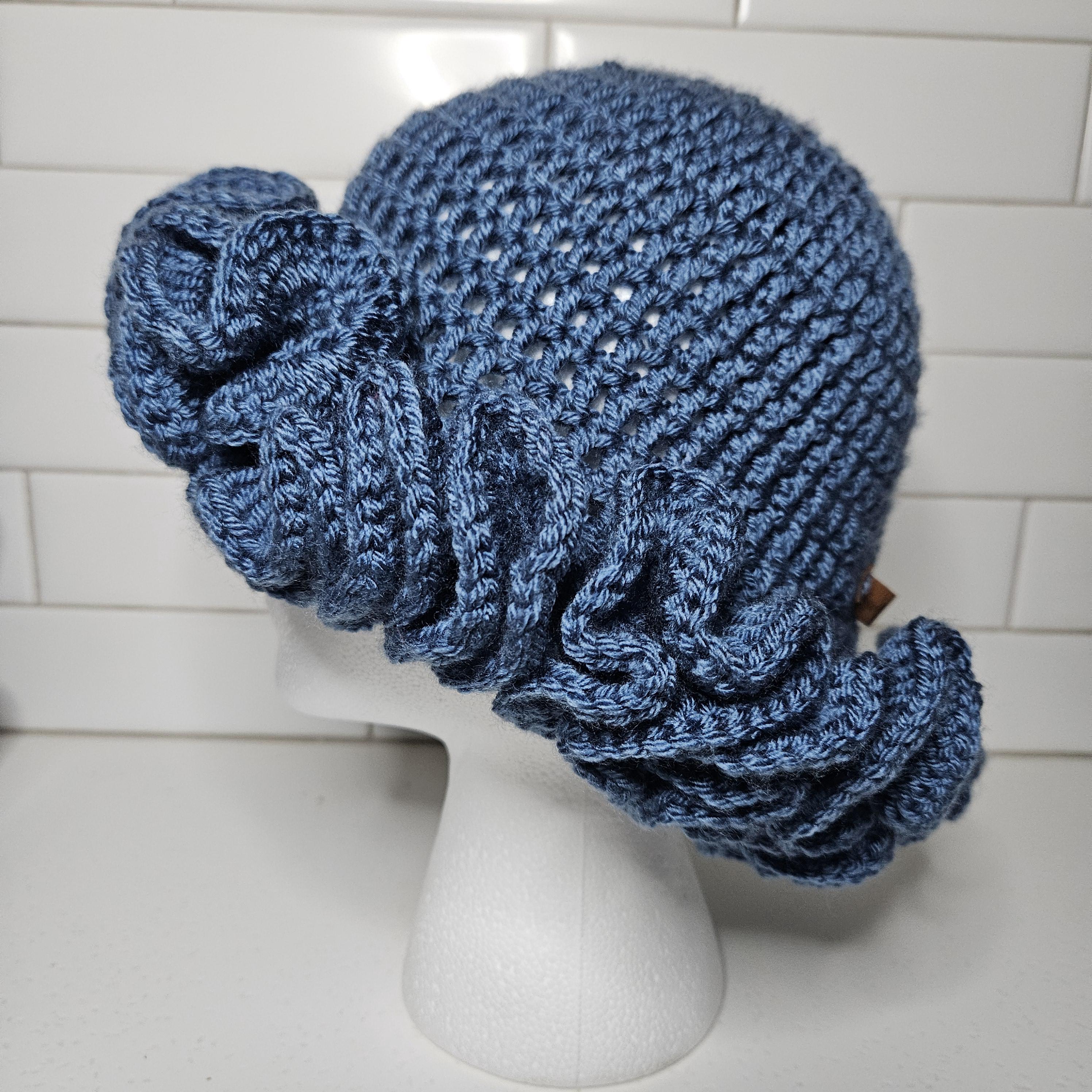 Handmade Crochet Ruffle Bucket Hat - Fashion Accessory - Etsy