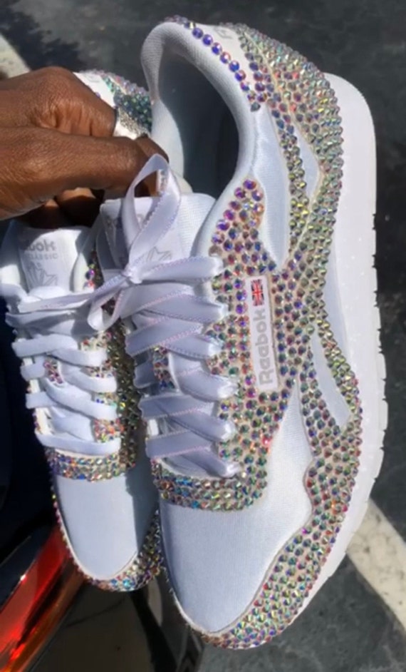 bedazzled reebok classic