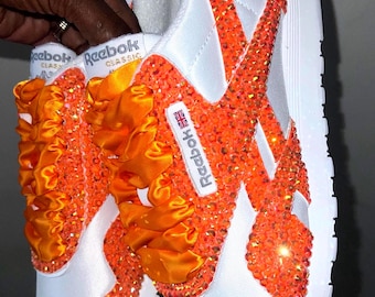 The “Diamond Reebok” Custom Bling Rhinestone Sneakers Shoes