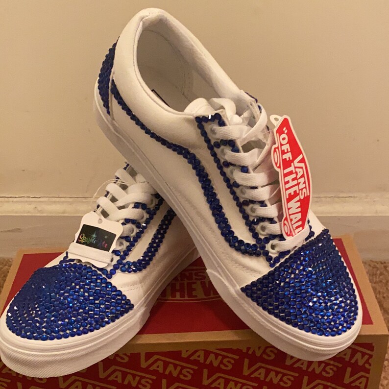 Vans Skool Rhinestone Custom Bling Rhinestone Vans Sneakers Shoes - Etsy