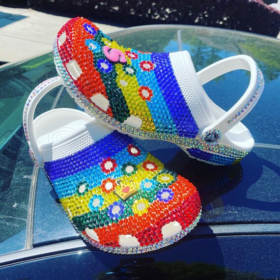 rhinestone crocs