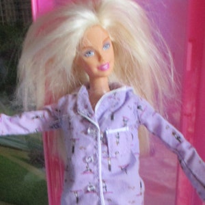 Mattel Barbie Vintage Doll    in Pajamas  and Rabbit House Shoes