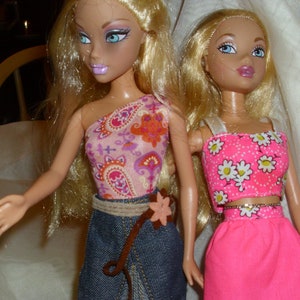 Barbie Ken My Scene Kuschelset Outfit Stretchhose in Jeansoptik 