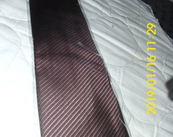 Woven 100% Silk Neck Tie - Solid Chocolate Brown