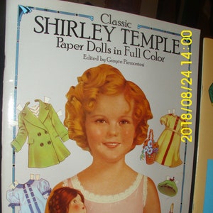 Vintage Shirley Temple Paper Dolls: Classic Full Color Costumes