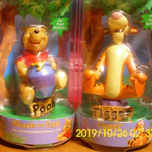 Winnie The Pooh Bear and Tigger Bobbleheads Unopened Boxes 2   Only One Of Each