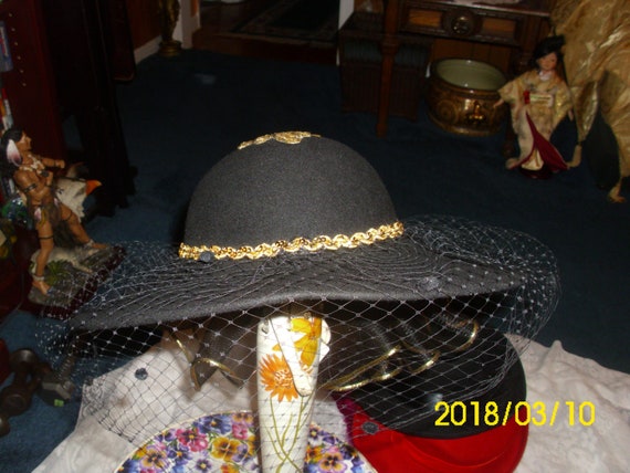 Woman's Church Hat High Fashion Made in USA 100 %… - image 8
