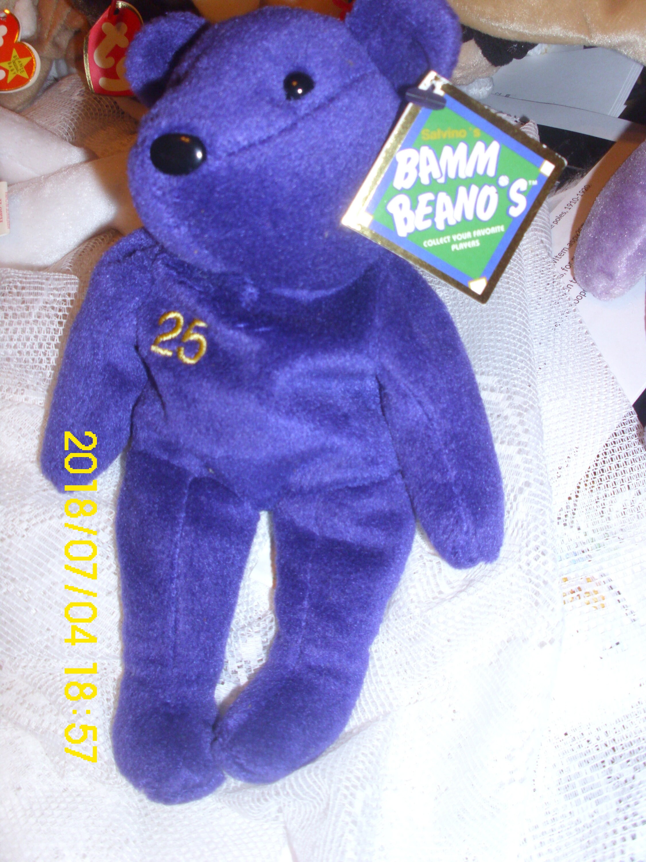 Bamm Beano s Salvino s MARK Mcgwire 25 Bear Issued Aug 1998 Home Run Player Beanies Etsy UK