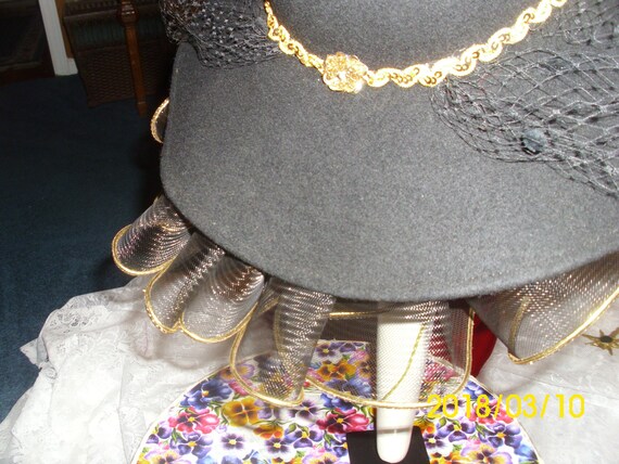 Woman's Church Hat High Fashion Made in USA 100 %… - image 7