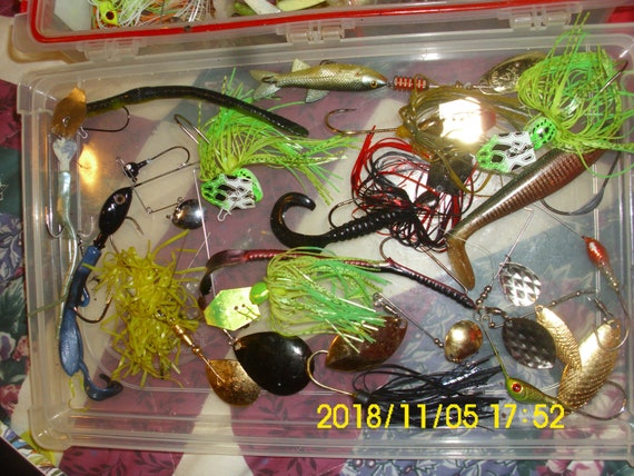 Outdoor Sports Fishing Lures Plastic Case Included Various Spinner Baits,  Crankbaits Gotta Go -  Singapore