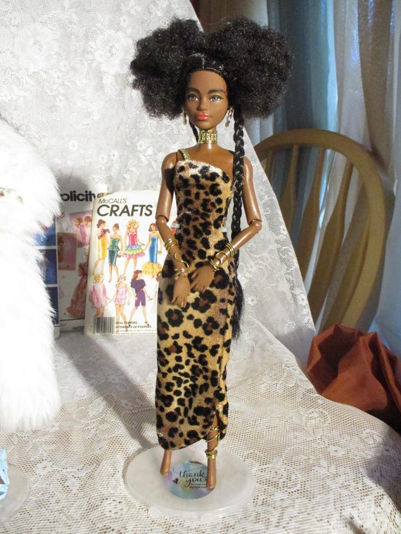 Refurbished Barbie Extra Doll: African Ancestry, Animal Print