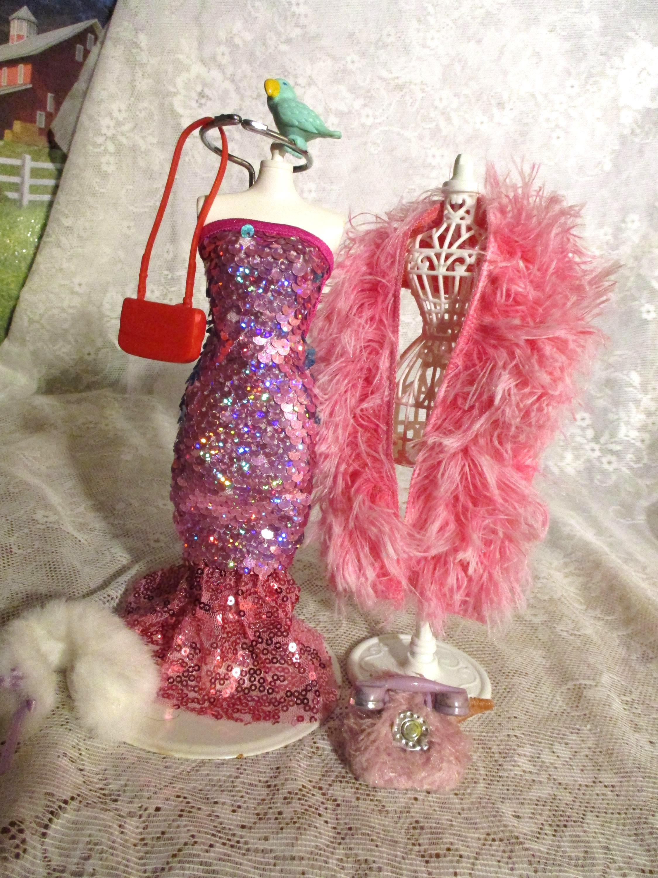 Sequin Fur Dress - Etsy