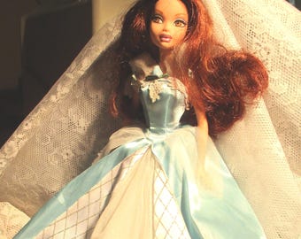 Mattel Barbie My Scene Dolls Chelsea in Disney's Barbie Cinderella Ball Gown Blue Shoes