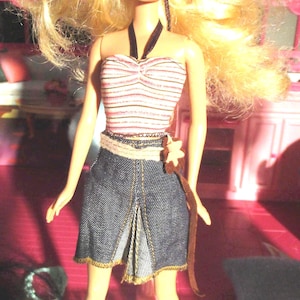 My Scene Doll   Barbie in Jean PLeated Skirt