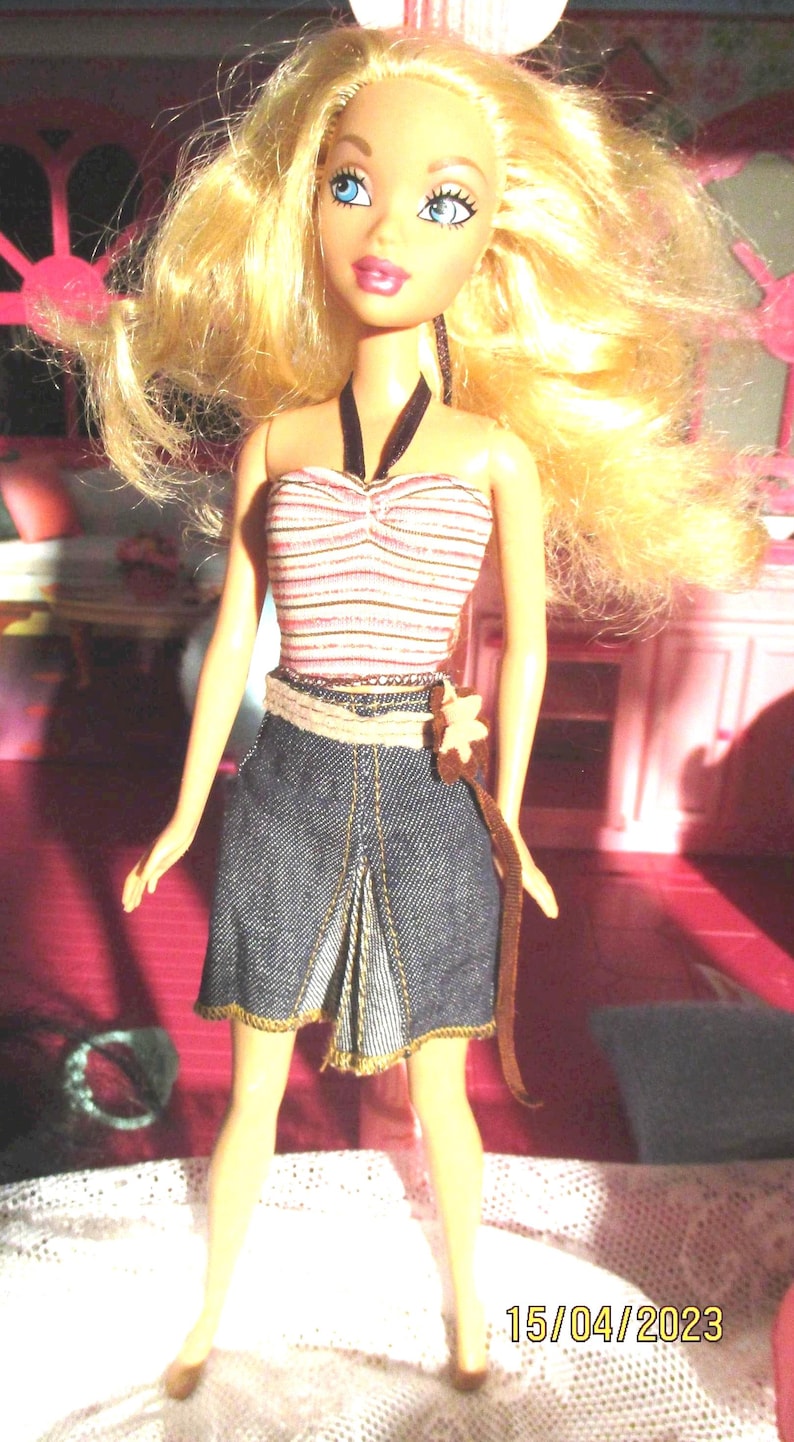 My Scene Doll   Barbie in Jean PLeated Skirt