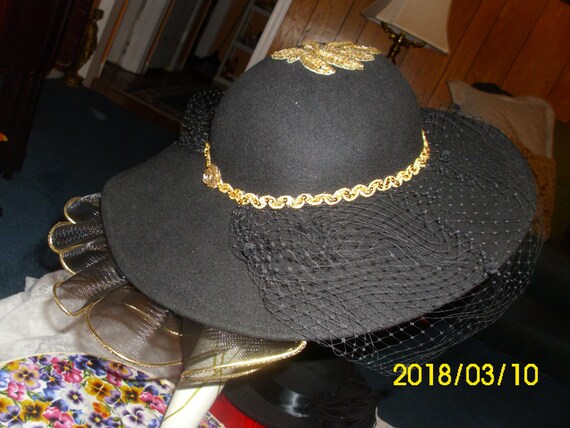 Woman's Church Hat High Fashion Made in USA 100 %… - image 3