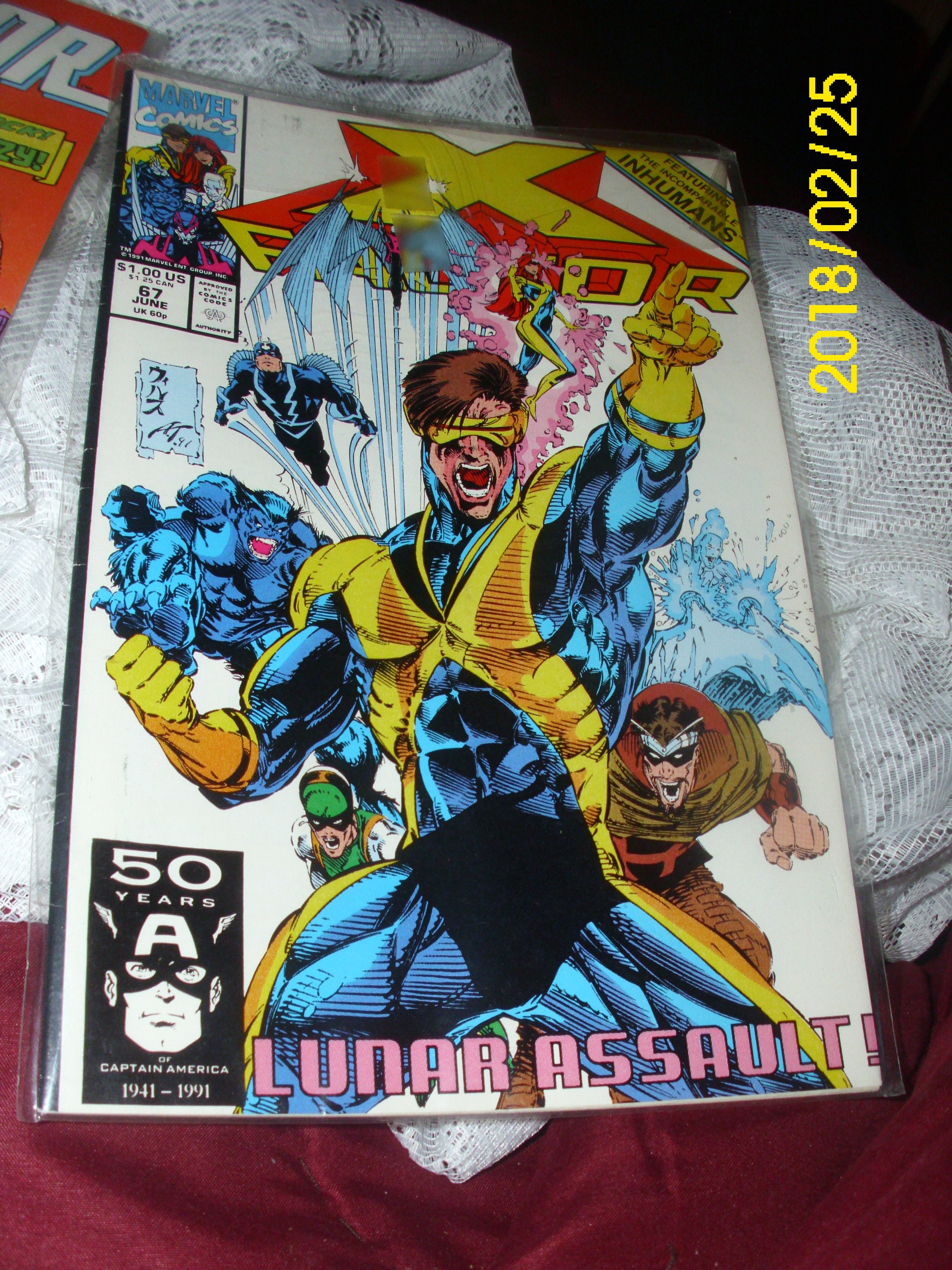X-factor Marvel Comic Vol. 1 #67, 1991: Lunar Assault! Inhumans