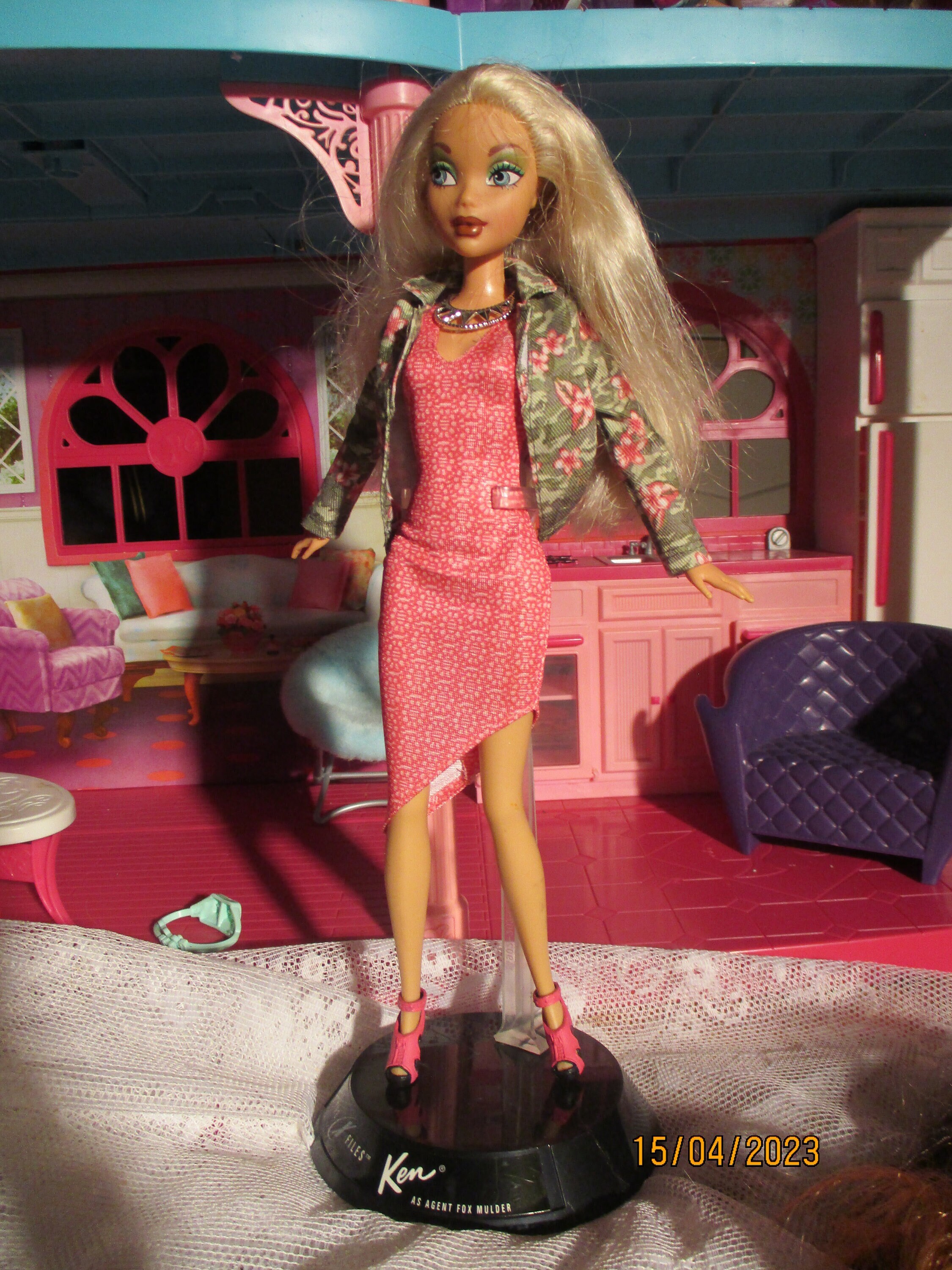 Veste Vintage Barbie Mattel Années 70 - N°1567 Rose - Occasion (état Voir Photos)