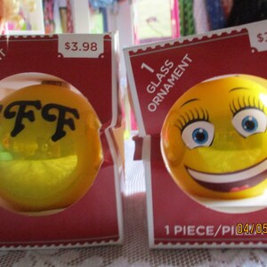 Christmas Emoji Bulbs  &quot;BFF&quot;  Girl Bulb  Best Friend Forever