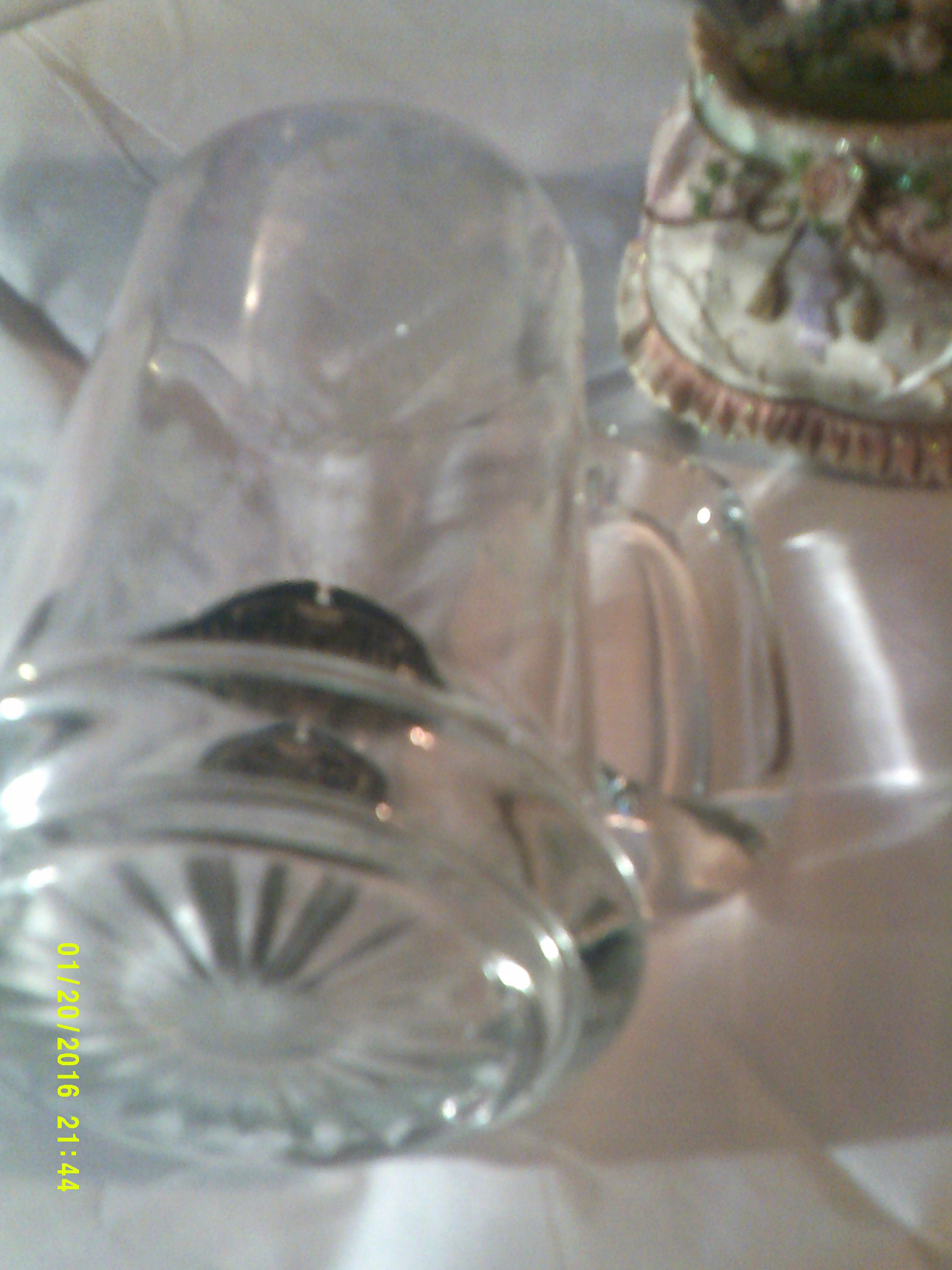 Eamon Glass Hand Cut in Dublin Ireland Shamrock Harp Mug Etsy