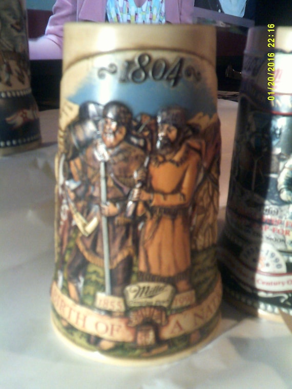 Miller Genuine Draft Beer Stein: Lewis and Clark Expedition, Birth of A Nation Series