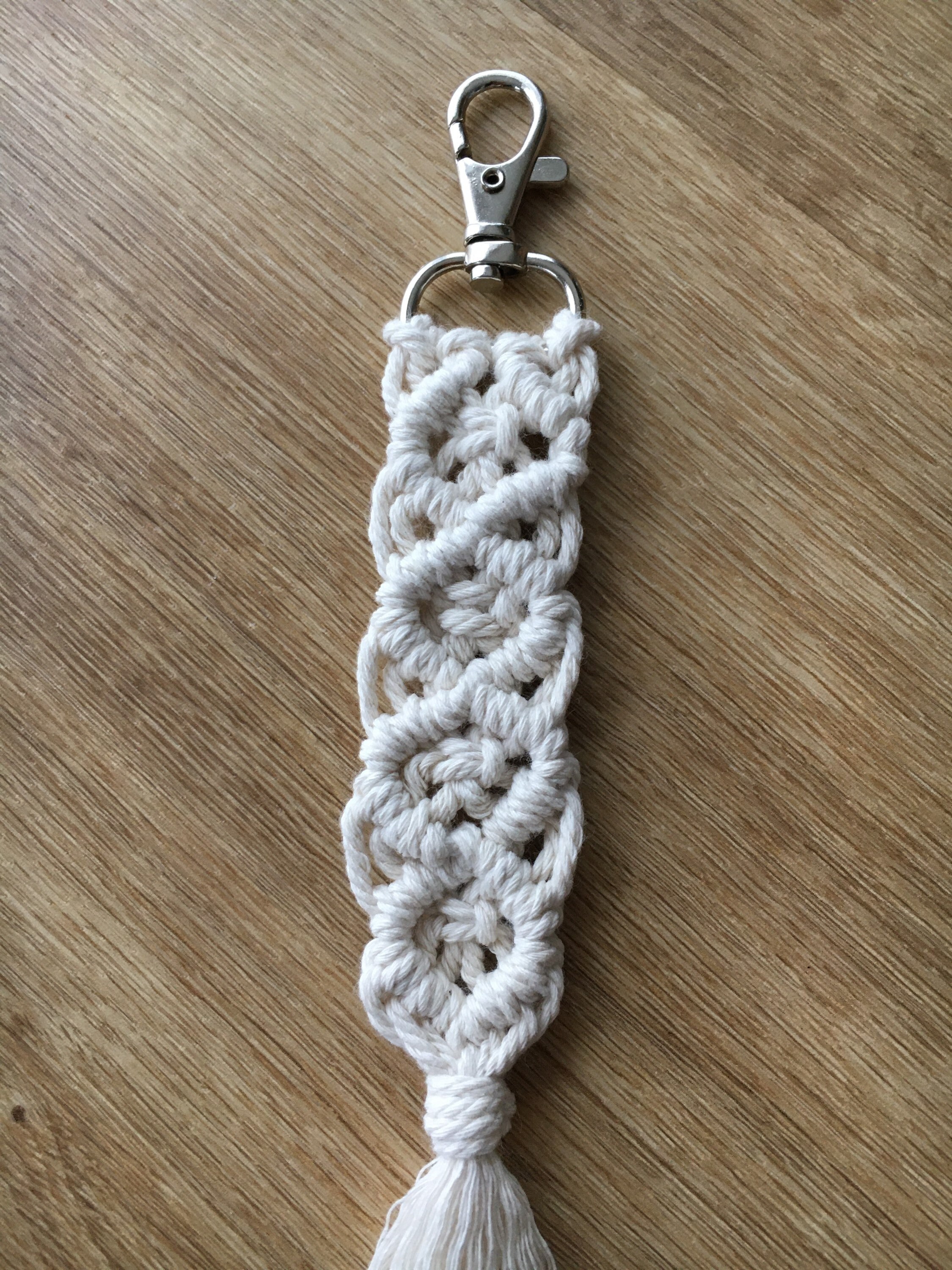 Macrame Keychain Carabiner - Etsy