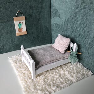 Miniatur Flauschteppich Puppenhaus Wohnzimmer