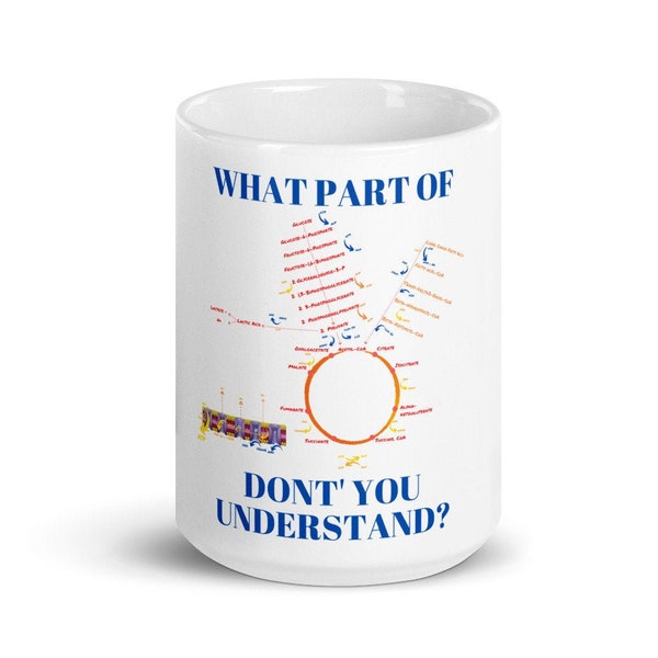 Krebs Cycle Diagram Mug | Science Teacher Gift | Mitochondria Biology Coffee Cup | Physiology | Kinesiology