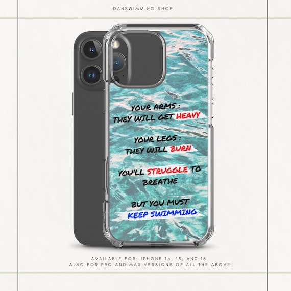 Swimming Case iPhone | Swim phone cover | Gift for Swimmer Swimming Case iPhone | Swim phone cover | Gift for Swimmer