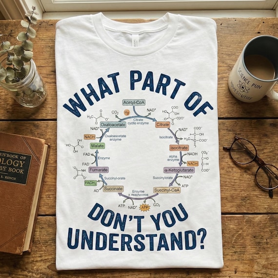 Krebs Cycle Biology Shirt | Funny Science T-Shirt | Biochemistry Teacher Gift | Citric Acid Cycle
