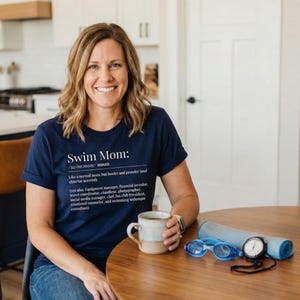 Swim Mom Shirt | Gift for Swimming Parents | Swimmer tshirt image 6