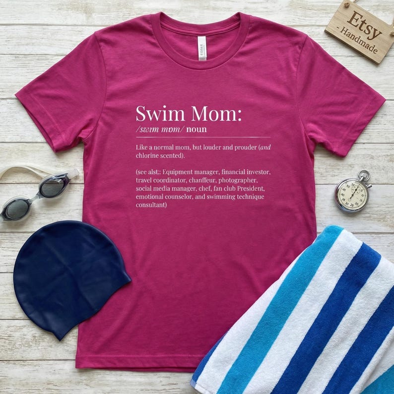 Swim Mom Shirt | Gift for Swimming Parents | Swimmer tshirt image 7