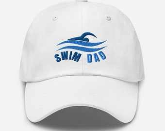 Swim Dad hat. Gift for Swimmer Father